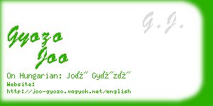 gyozo joo business card